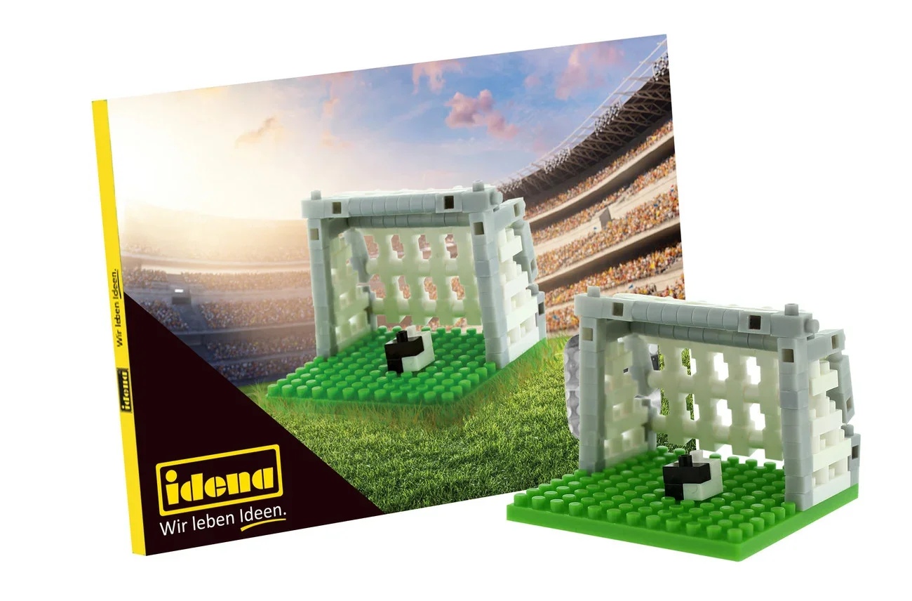 "Idena, carte postale en minibriques - jouets pour enfants et projets créatifs, type : football image"