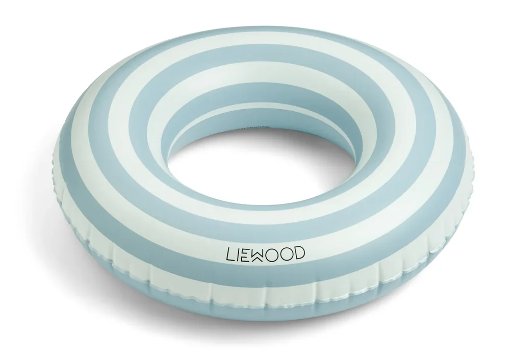 "Liewood bouee bebe, bouée, bouée gonflable - Baloo, rayures, Couleur: Meerblau / crème de la crème image"