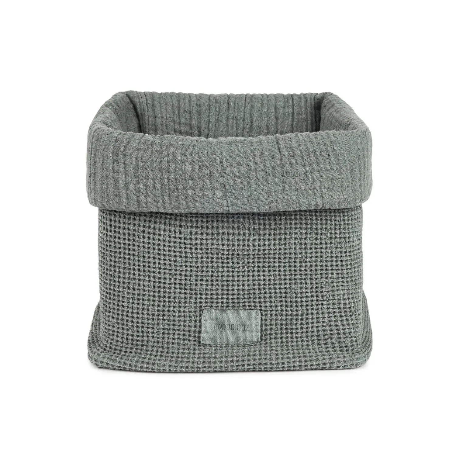 "Panier Nobodinoz WABI SABI pour linge, rangement et jouets, 20 x 18 cm, bleu azur image"
