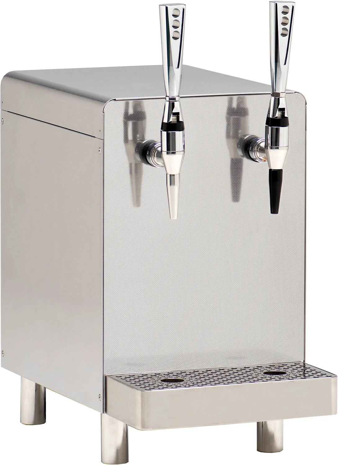 "Distributeur de café nitro (2 robinets) pour café nitro crémeux, inclut robinet stout et bac de récupération image"