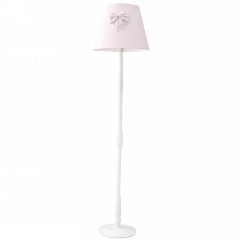 "Caramella lampadaire jambe tournée noeud rose image"