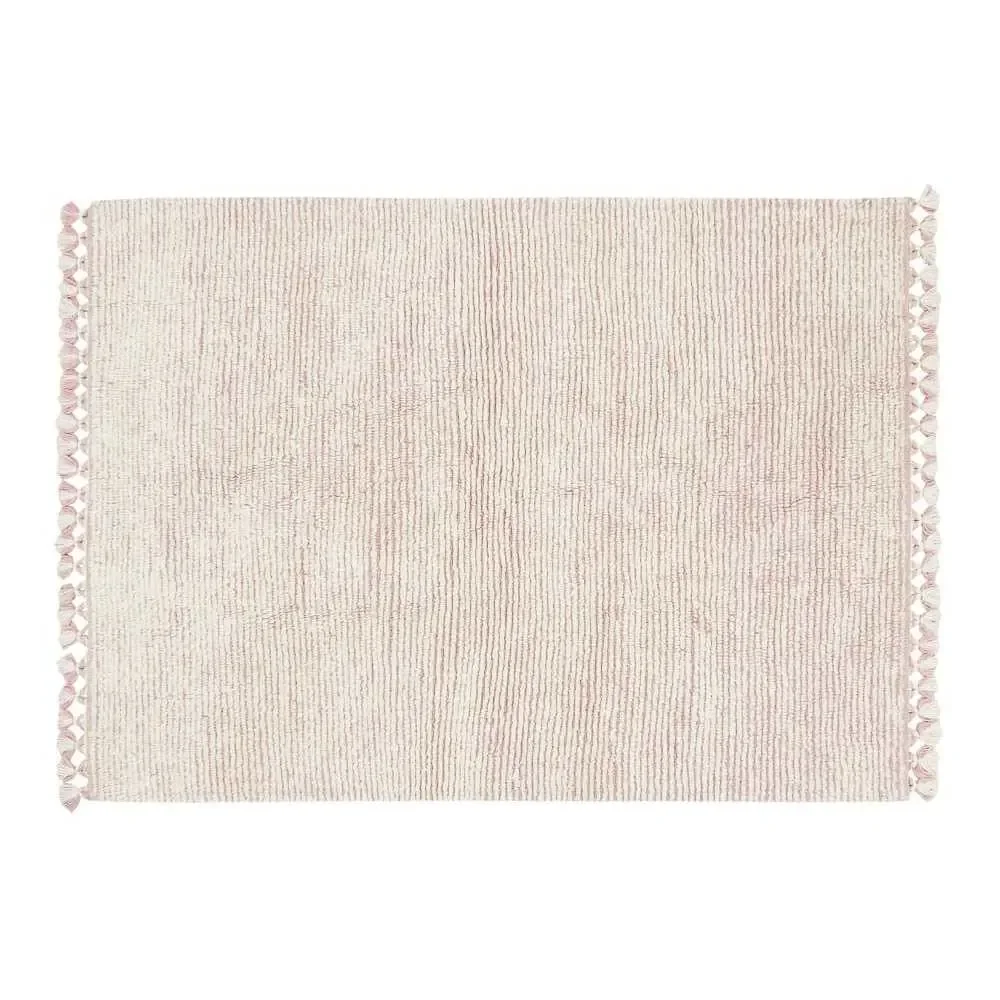 "Lorena Canals Tapis en laine lavable "Koa" Rose image"