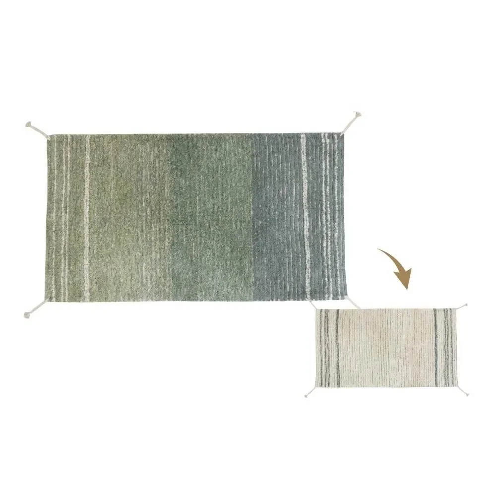 "Lorena Canals tapis réversible lavable "Reversible Twin" bleu, Taille: 80 x 140 cm image"