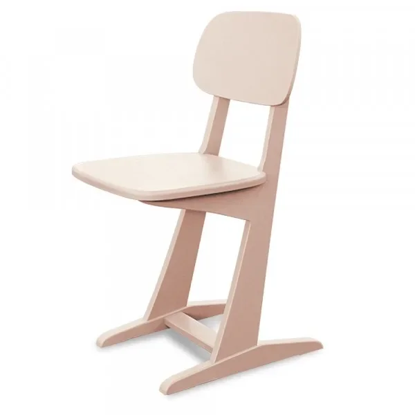 "Laurette Chaise de bureau La chaise a patins, Couleur: Rose Poudre image"