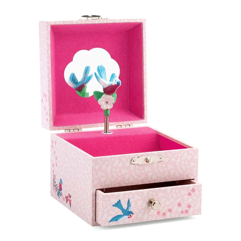 "Djeco Boîte à bijoux avec boîte à musique Oiseaux image"