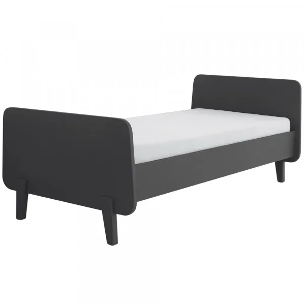 Laurette Lit enfant "MM" 90 x 190, Couleur: Charbon
