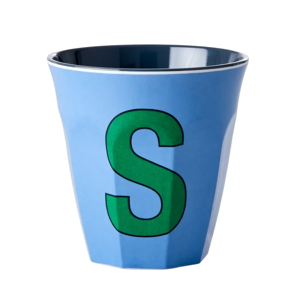 RICE Gobelet S, 250 ml, Mélamine, Bleu poussiéreux