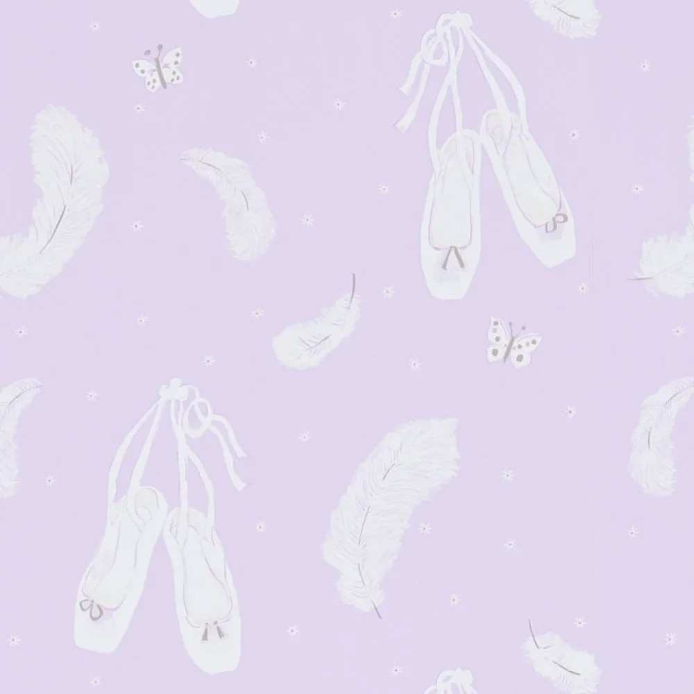"Little Sanderson Abracazoo papier peint chaussons de danse lavande image"