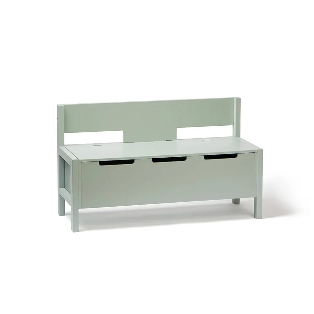 "Kids Concept Banc de rangement pour enfants Bois vert clair image"