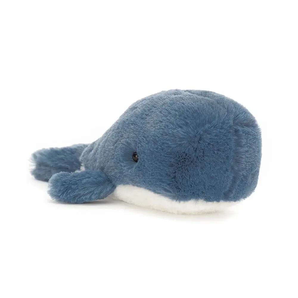 Jellycat Peluche - Wavelly Whale, Couleur: bleu