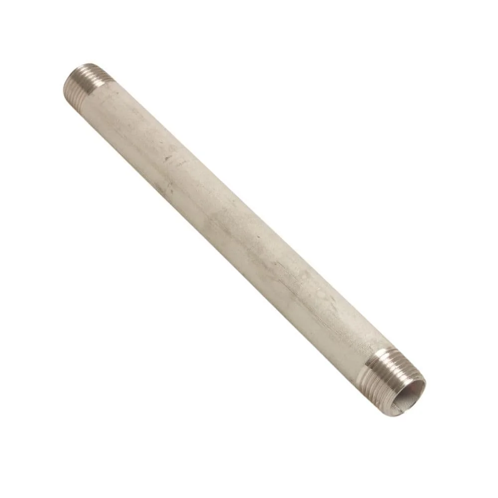 "Raccord Inox, Mamelon Fileté 1/4 Pouce, Acier Inoxydable 316 image"
