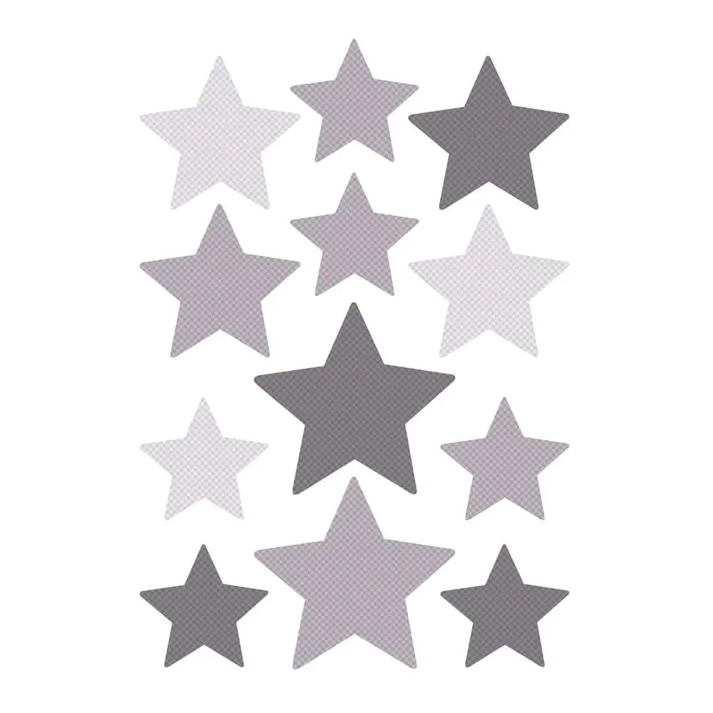 Buokids stickers muraux étoiles gris
