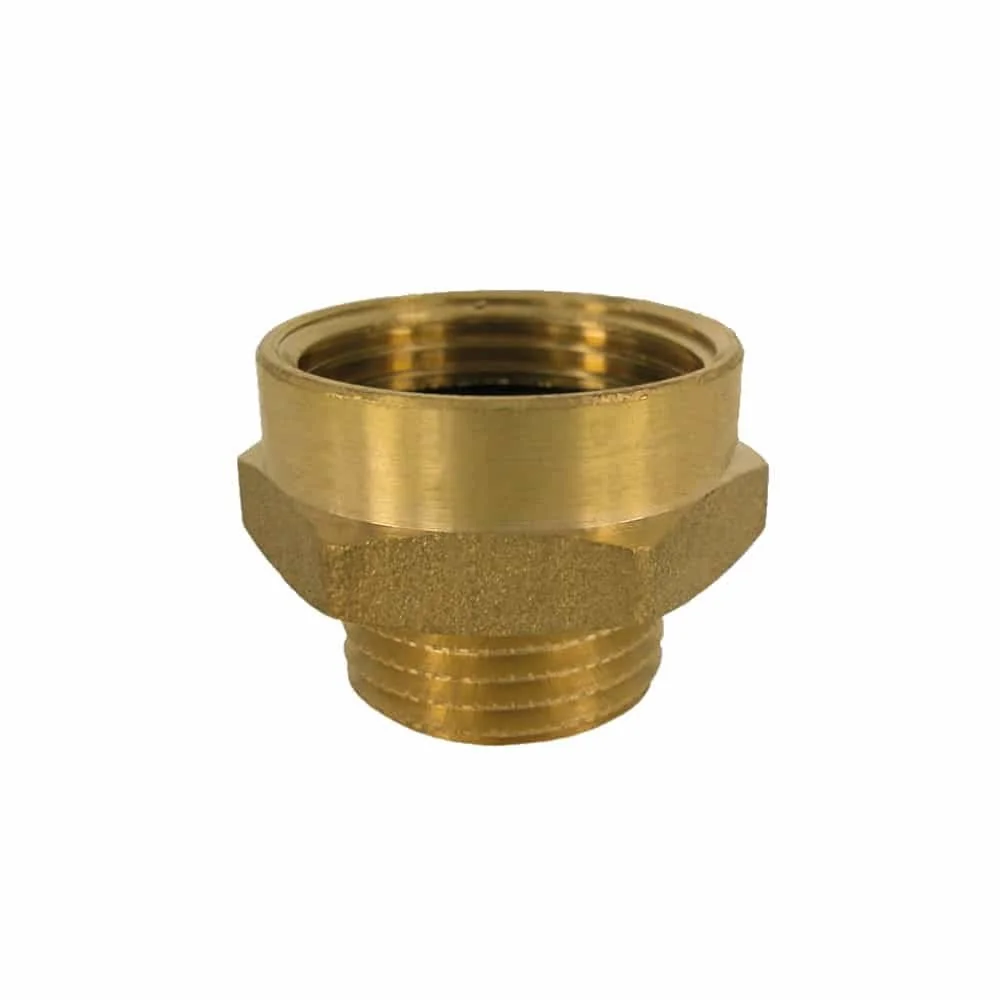 "Double Mamelon Laiton Réduit 1" x 1/2" - Raccord Plomberie Chauffage image"