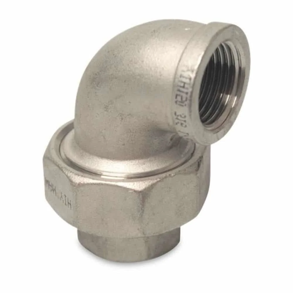 "Raccord fileté en acier inoxydable coude 90° 1 1/4" IG type conique image"