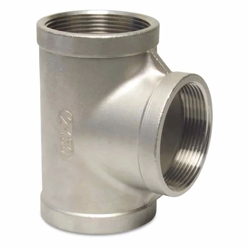 "Té en Inox 1 1/2", Raccord Fileté 90° V4A image"