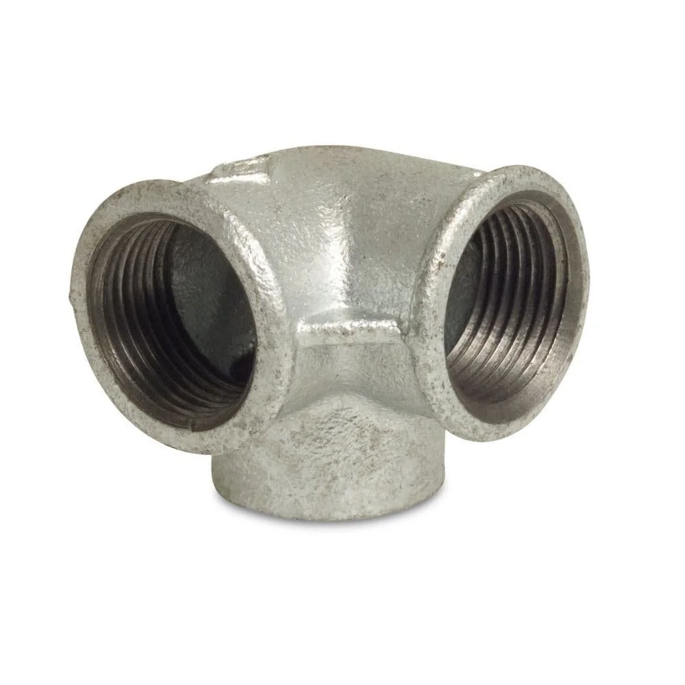 "Raccord fileté en fonte malléable distributeur d'angle 1/2" IG x 1/2" IG x 1/2" IG image"