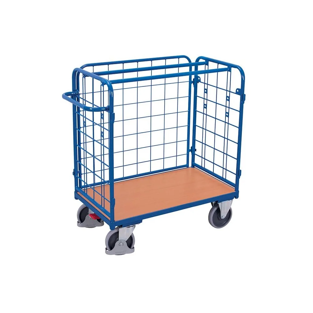 "Chariot à 3 Parois Bas avec EasySTOP - 500 kg image"