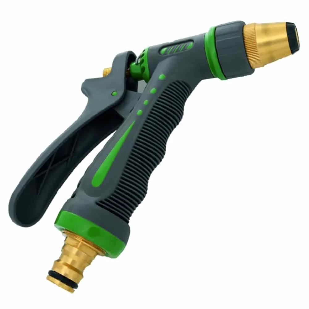 Pistolet d'arrosage en laiton à système enfichable