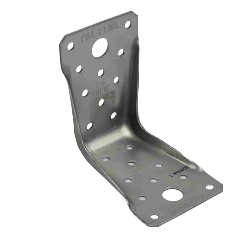 "Connecteur d'Angle avec Nervure, 89x89x60x1,5 mm, Acier Zingué image"