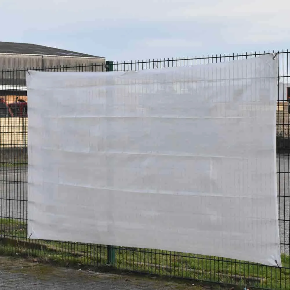 "Filet de chantier blanc 1,80m x 3,45m - Brise-vue, Protection image"