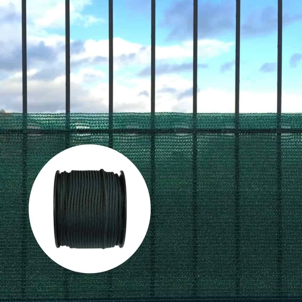"Filet Brise-Vue Vert 2x10m avec Fixation image"