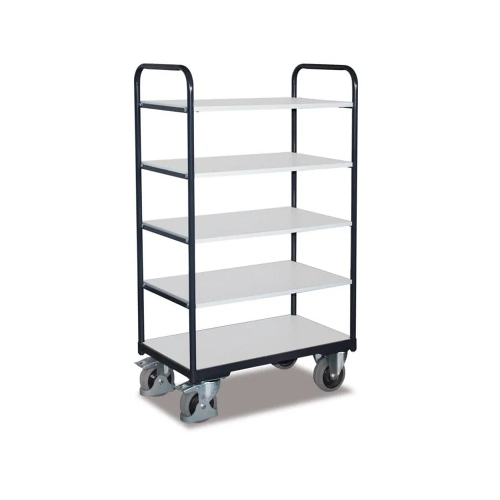"Chariot d'atelier ESD 5 étages avec protection antistatique image"