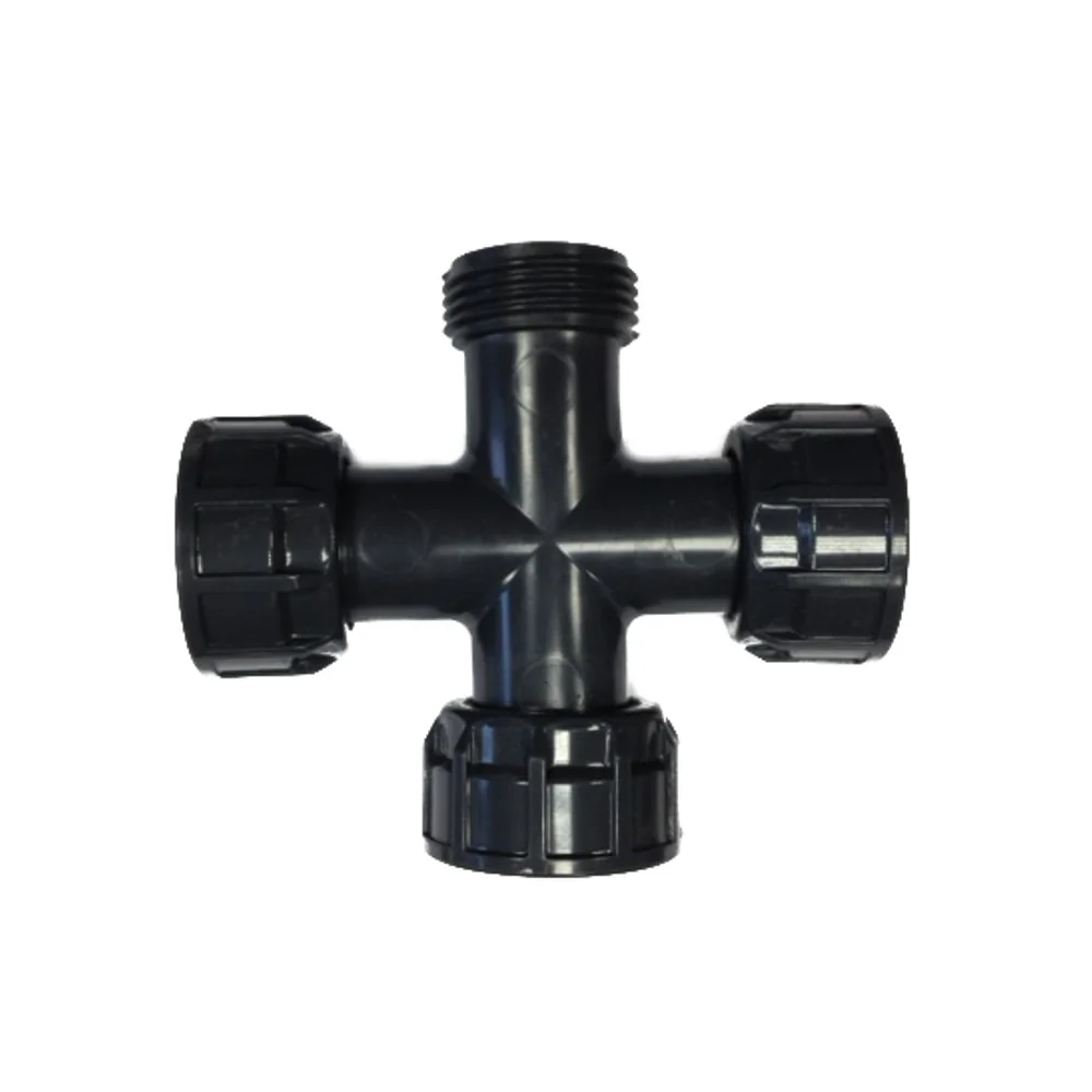 "Croix PVC 1 Pouce : Raccordement Facile pour Arrosage et Industrie image"