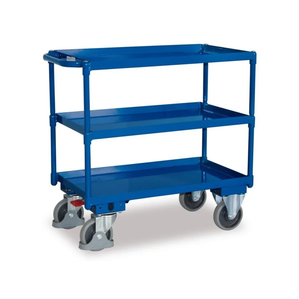 "Chariot d'Atelier, Chariot de Service, 3 Étages, 400 kg, EasySTOP image"