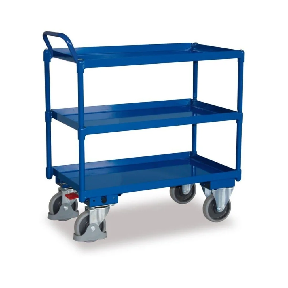 Chariot d'atelier 3 Plateaux, 400kg, avec Rebords