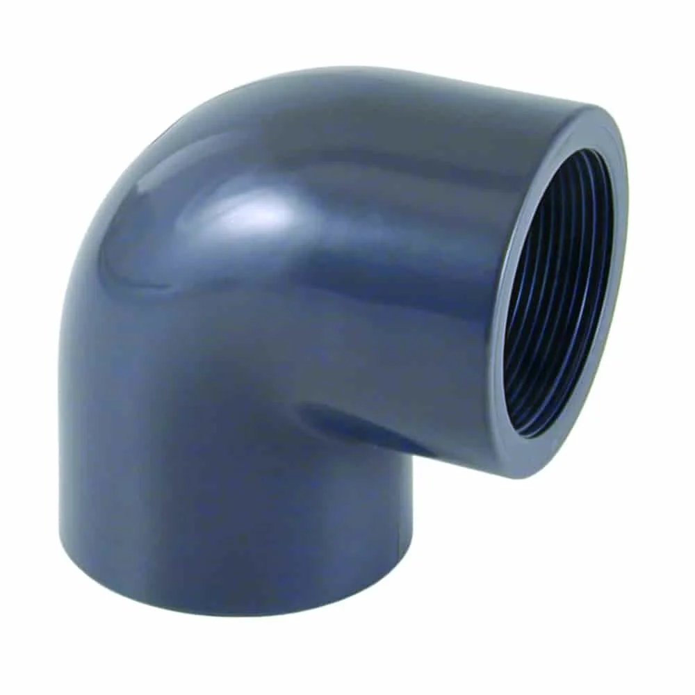 "Coude PVC 50mm, 90 Degrés, Femelle, PN10 image"