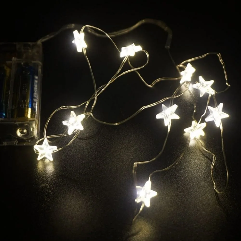 "Guirlande Lumineuse Étoiles LED Blanc Chaud - Boni-Shop image"