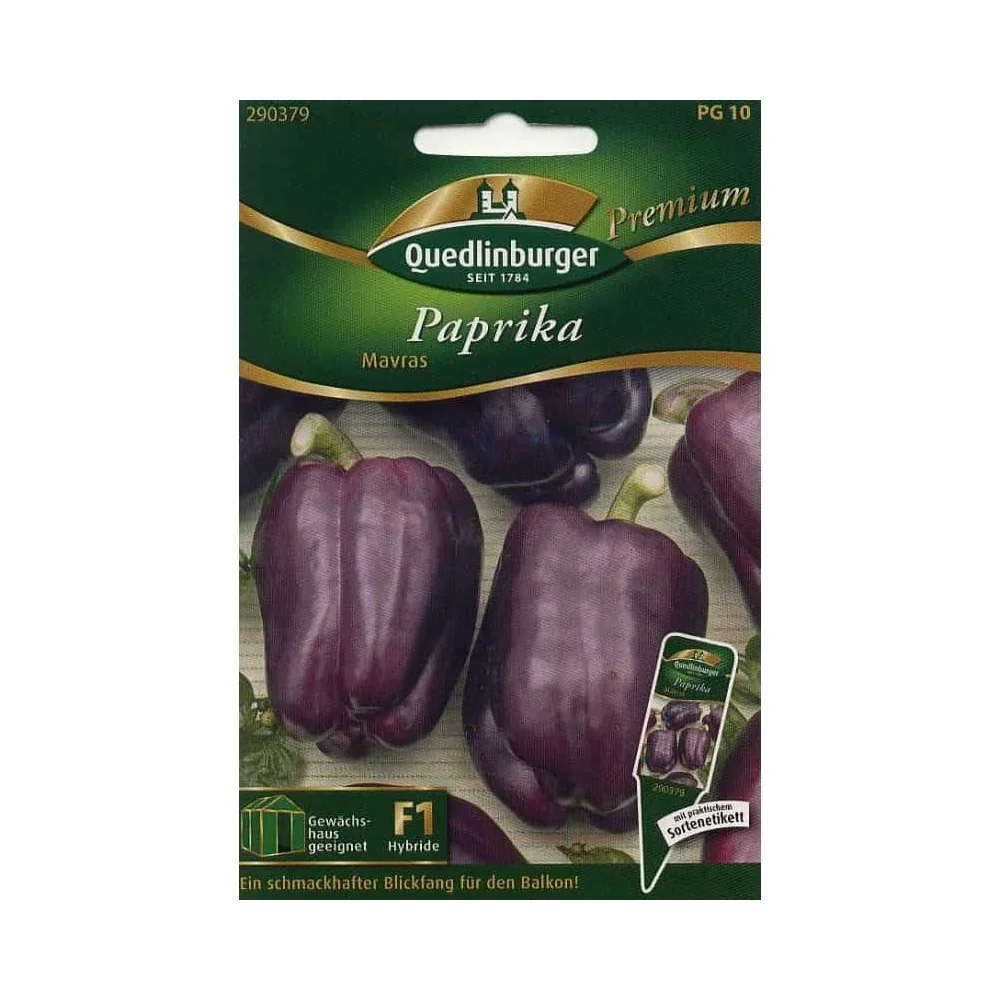 "Graines de Poivron Mavras F1 - Poivron Violet, Semis Balcon & Plein Champ image"