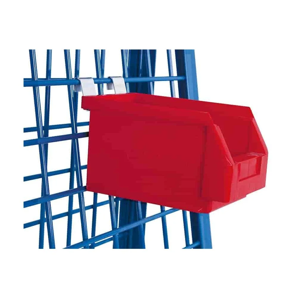 "Boîte de Rangement Rouge en Plastique, Caisse Empilable image"