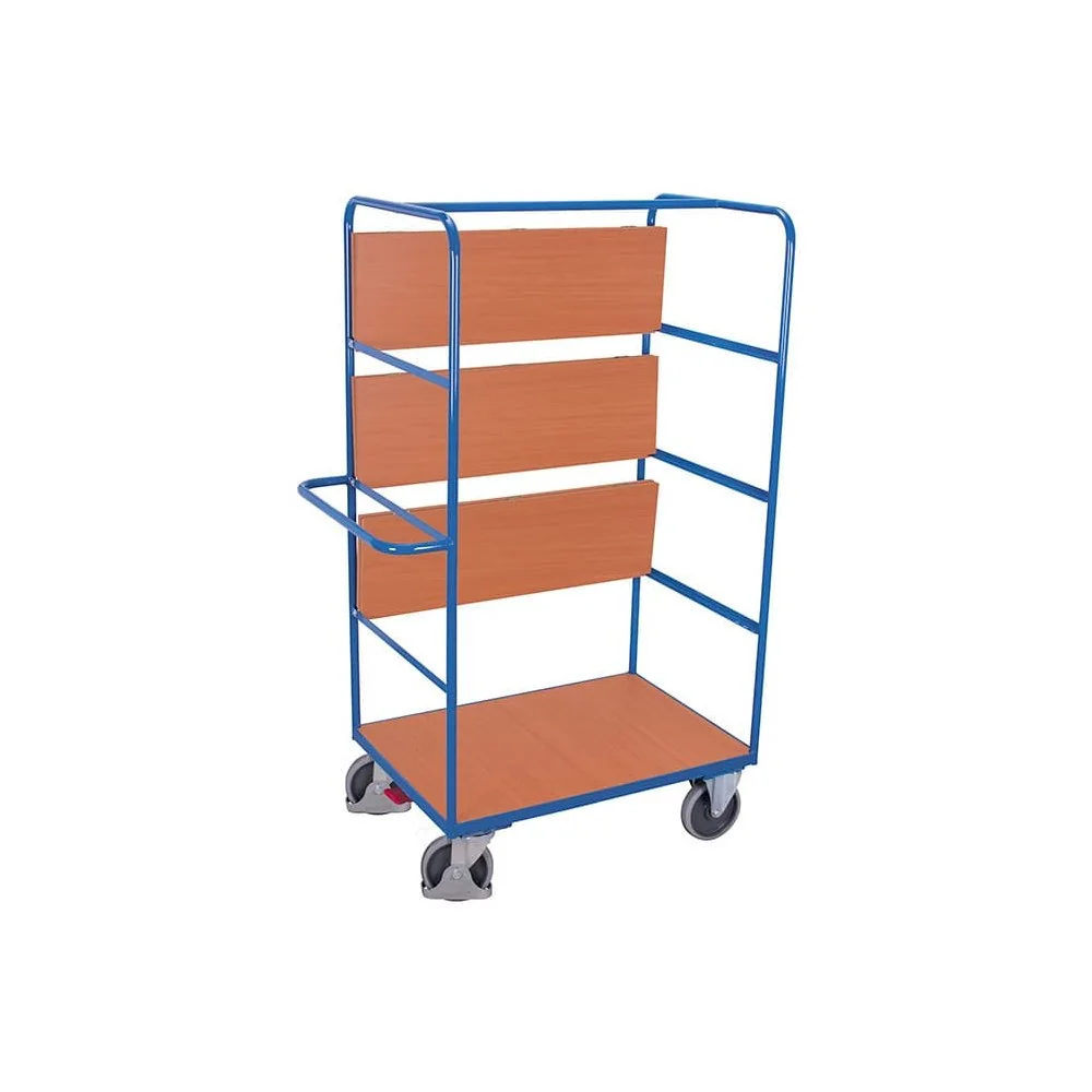 "Chariot à étages haut avec 3 niveaux rabattables Type M + EasySTOP image"