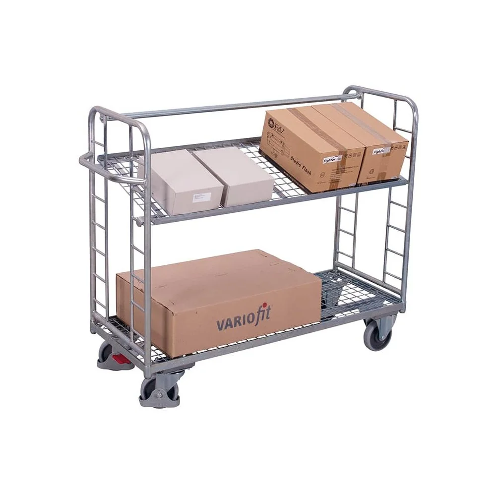 "Chariot à Étages Grillagé : Transport Facile & Sécurisé, 400 kg image"