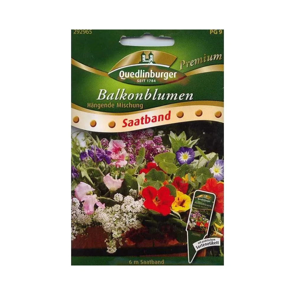 Ruban de Semences pour Balcon - Mélange Suspendu de Fleurs