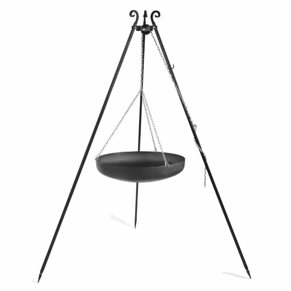 "Wok en Acier avec Trépied pour Cuisine Extérieure - Diamètre 70 cm image"