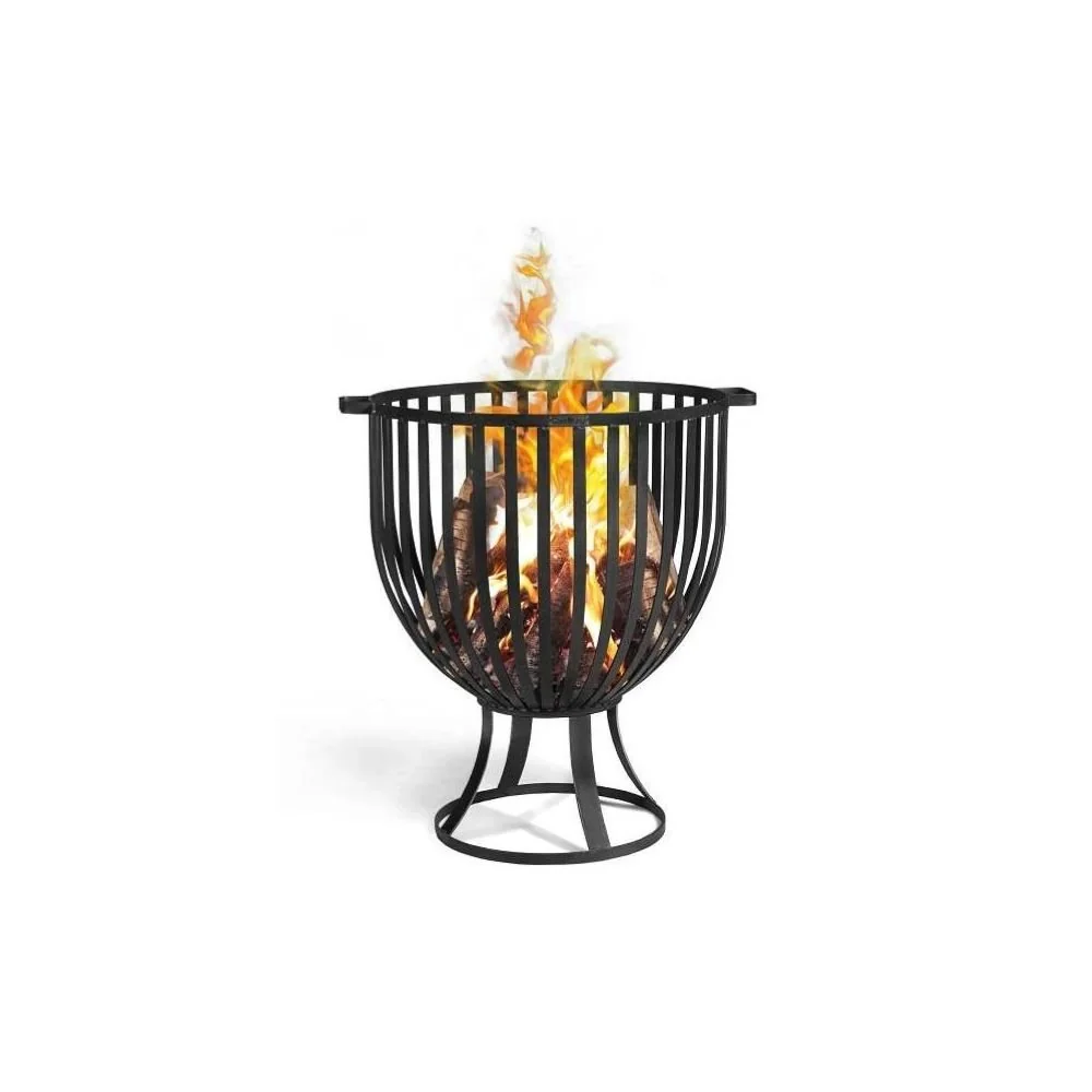 "Brasero KATAR en Acier Naturel, 60 cm: Chaleur et Ambiance pour Votre Jardin image"