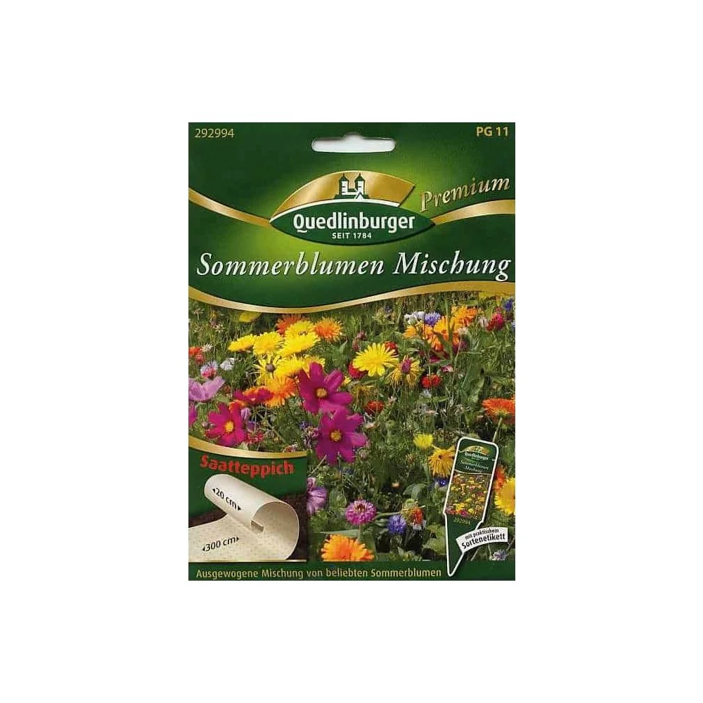 "Tapis de semence Mélange de fleurs d'été image"
