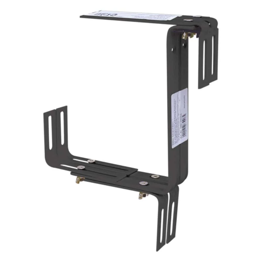 Support Jardinière Balcon Réglable Anthracite, Fixation Facile - Type C