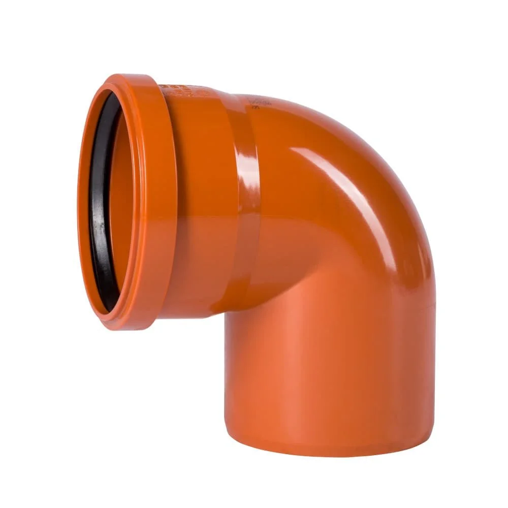 "Coude PVC DN 160 87° pour Évacuation d'eaux usées image"
