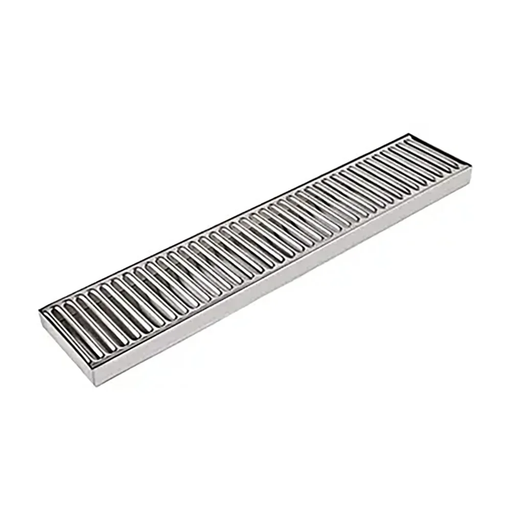 "Bac de récupération, Bac d'égouttage long en acier inoxydable - 490 x 100 mm image"