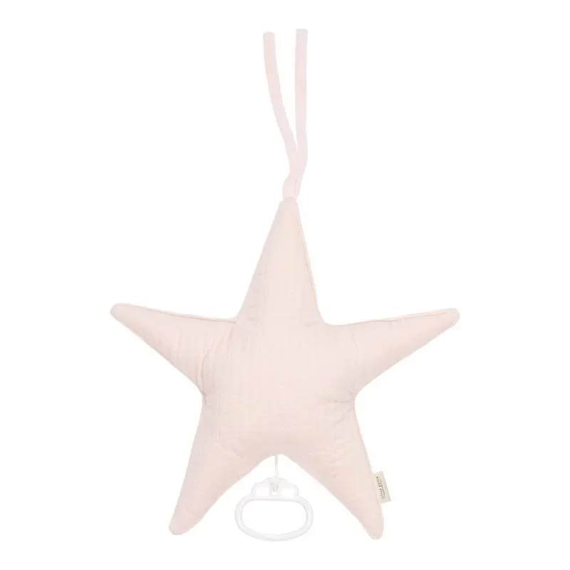 "Little Dutch Boîte à musique – Étoile, décoration pour chambre de bébé, couleur : rose doux image"