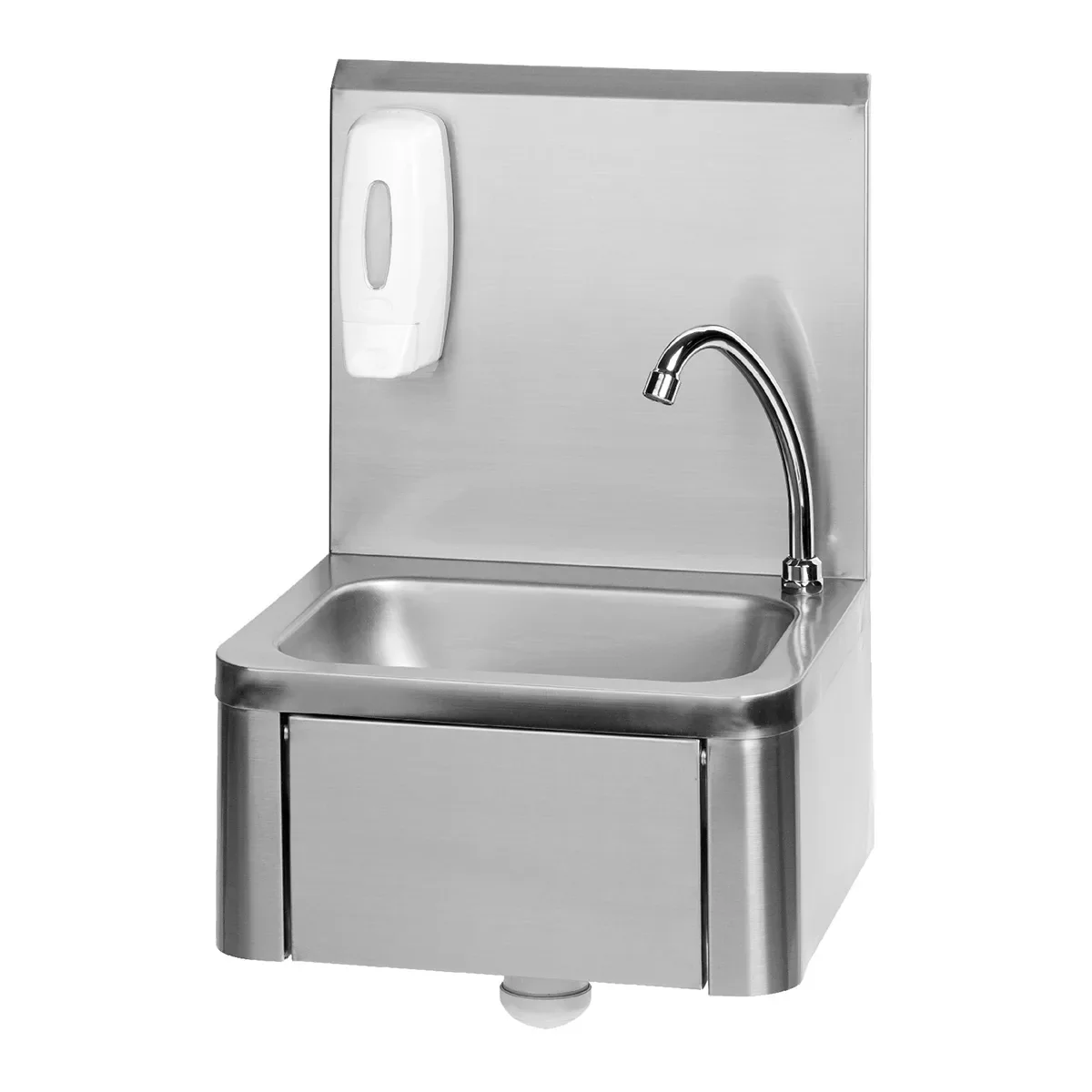 "Evier, lave main, lave main inox, lave main professionnel - avec commande au genou image"
