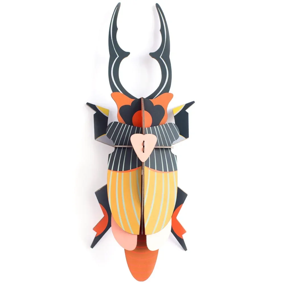 studio ROOF 3D cerf coccinelle carton