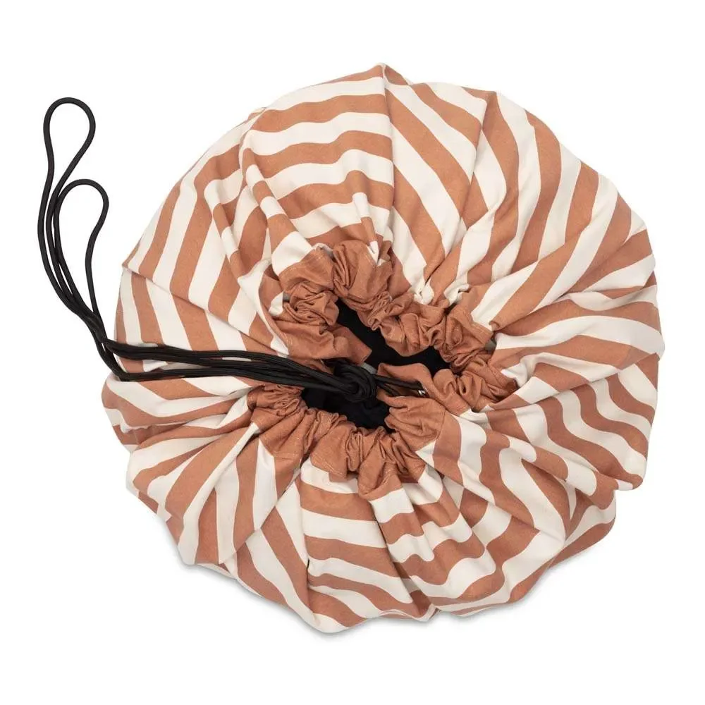 play & go Sac de jeu Print rayures marron