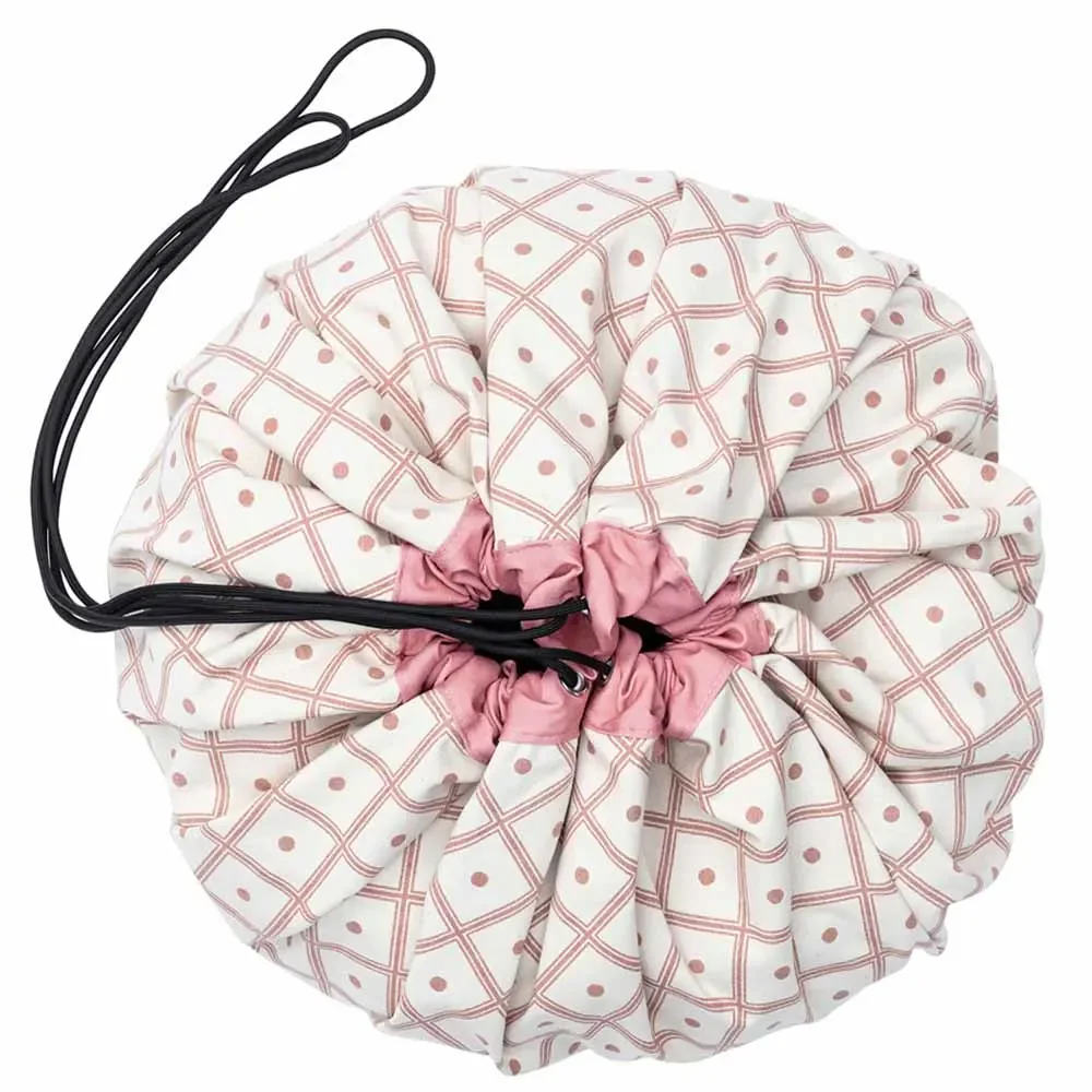 "play & go Sac de jeu Imprimé losanges corail image"