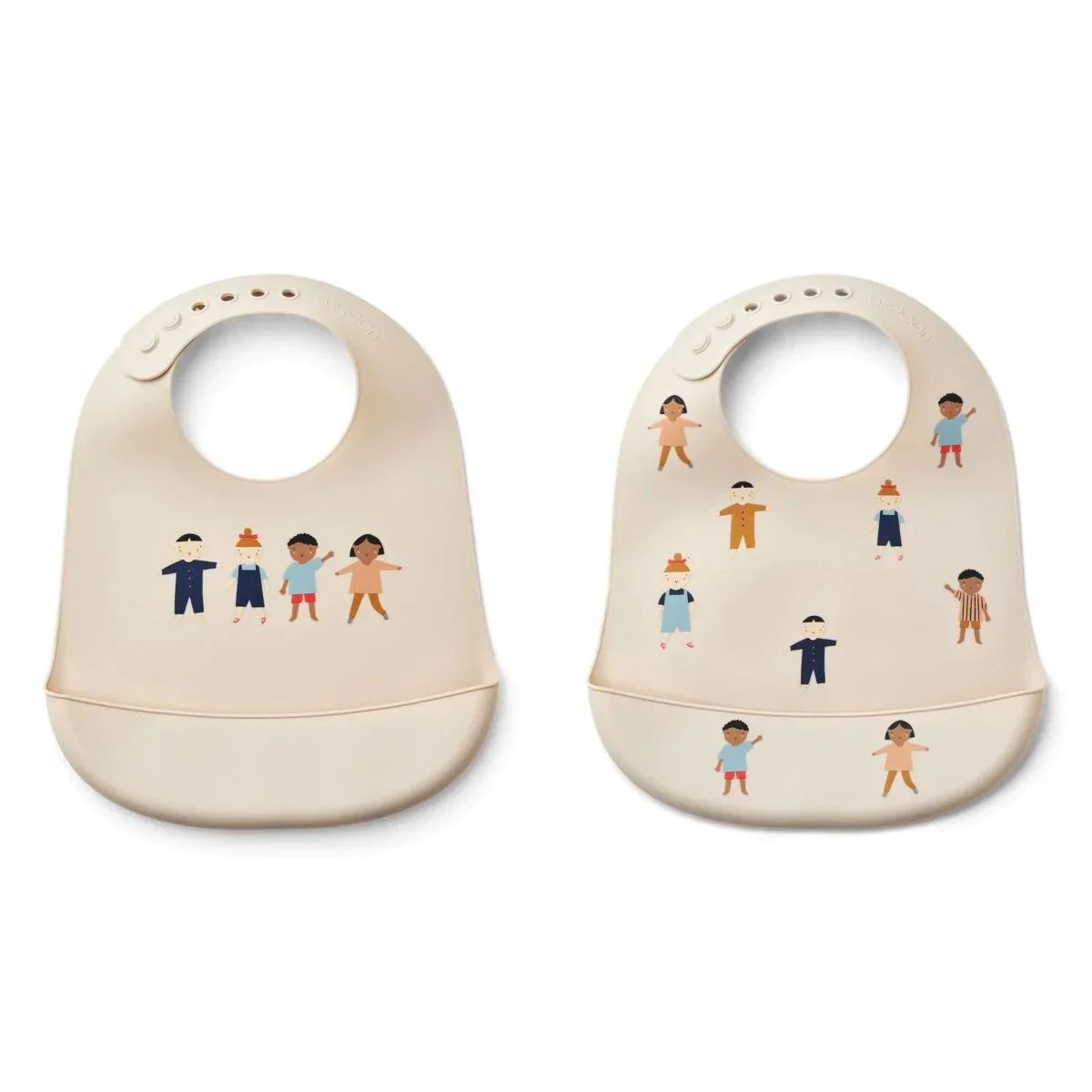 "Liewood bavoirs en silicone 2er Pack - Tilda, Couleur: Enfants sableux image"
