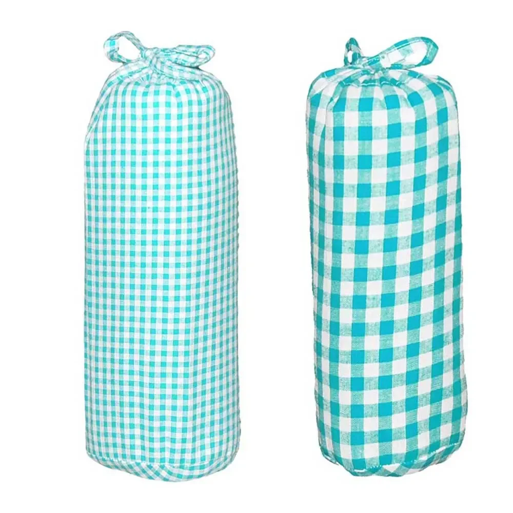 "Taftan Drap housse 70 x 140 vichy & carreaux turquoise, carogranes: 7 mm image"