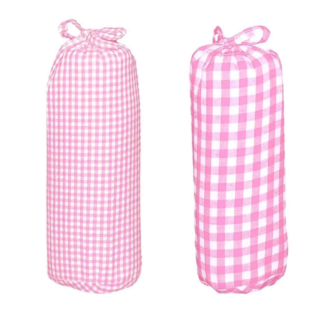 "Taftan Drap housse 70 x 140 vichy & carreaux rose, carogranes: 3 mm image"